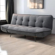 Grey Fowey Boucle Fabric Upholstered Sofa Bed