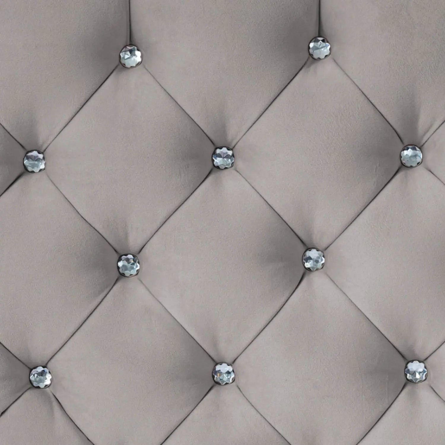 Freya Diamante Tufted Velvet Upholstered Single Bed Frame