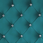 Freya Diamante Tufted Velvet Upholstered Single Bed Frame