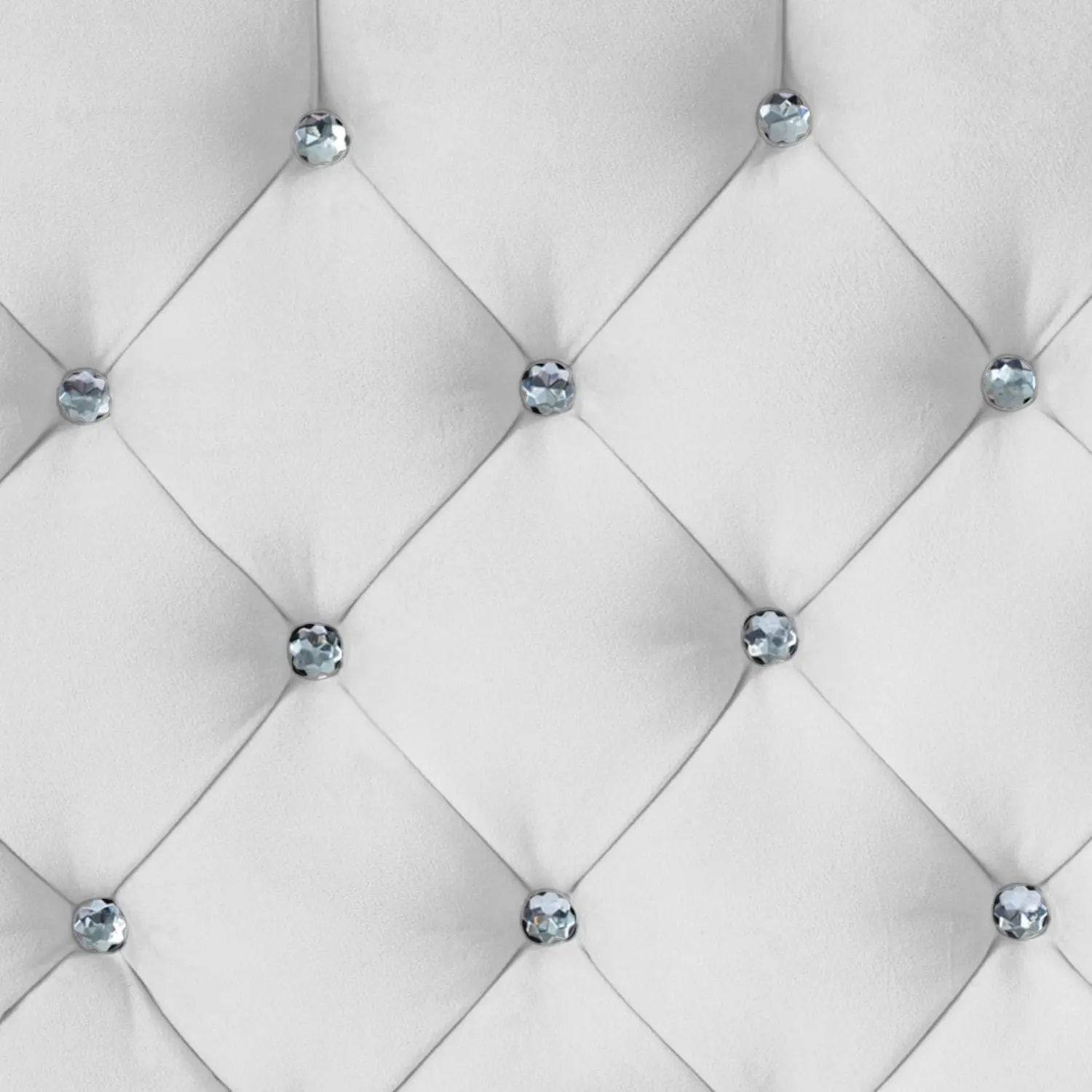 Freya Diamante Tufted Velvet Upholstered Single Bed Frame