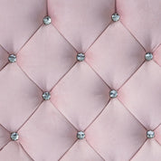 Freya Diamante Tufted Velvet Upholstered Single Bed Frame