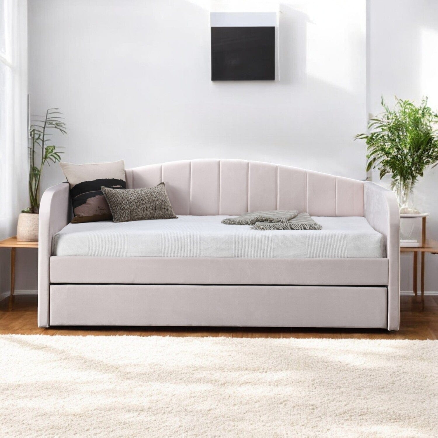 Frodsham Upholstered Day Bed with Trundle