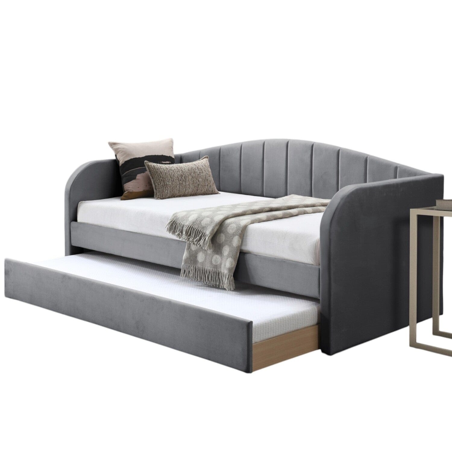 Frodsham Upholstered Day Bed with Trundle