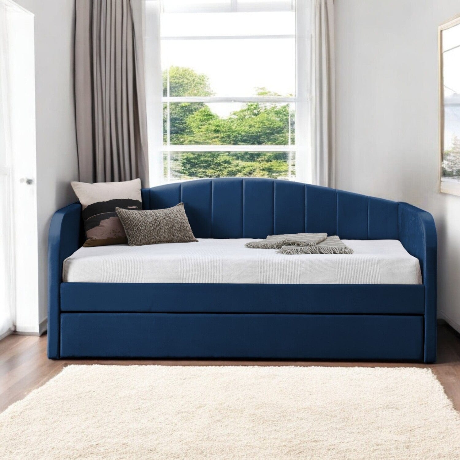 Frodsham Upholstered Day Bed with Trundle