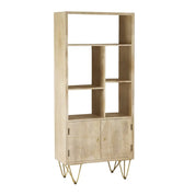 Galway Light Gold 2 Door Wooden Bookcase
