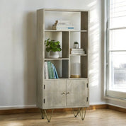 Galway Light Gold 2 Door Wooden Bookcase