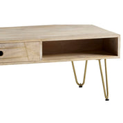 Galway Wooden Light Gold 1 Drawer Coffee Table
