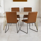 Galway Wooden Light Gold 160cm Dining Table