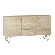 Galway Wooden Light Gold 2 Doors & 3 Drawers 160cm Sideboard