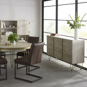 Galway Wooden Light Gold 2 Doors & 3 Drawers 160cm Sideboard