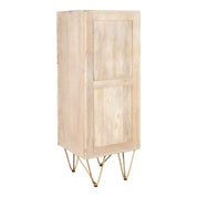 Galway Wooden Light Gold Tall Chest of 5 Drawers