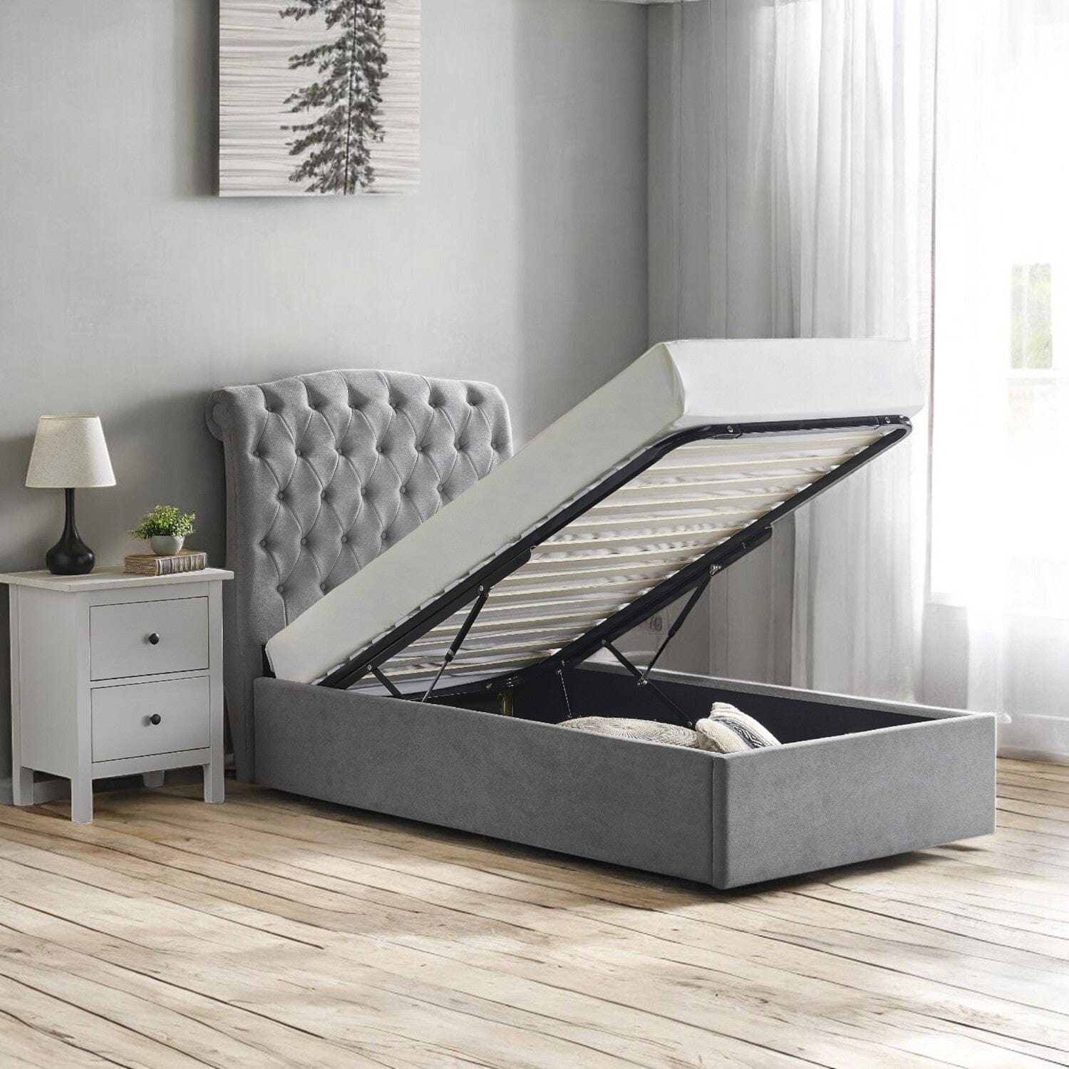 Gawsworth Upholstered Ottoman Storage Bed Frame