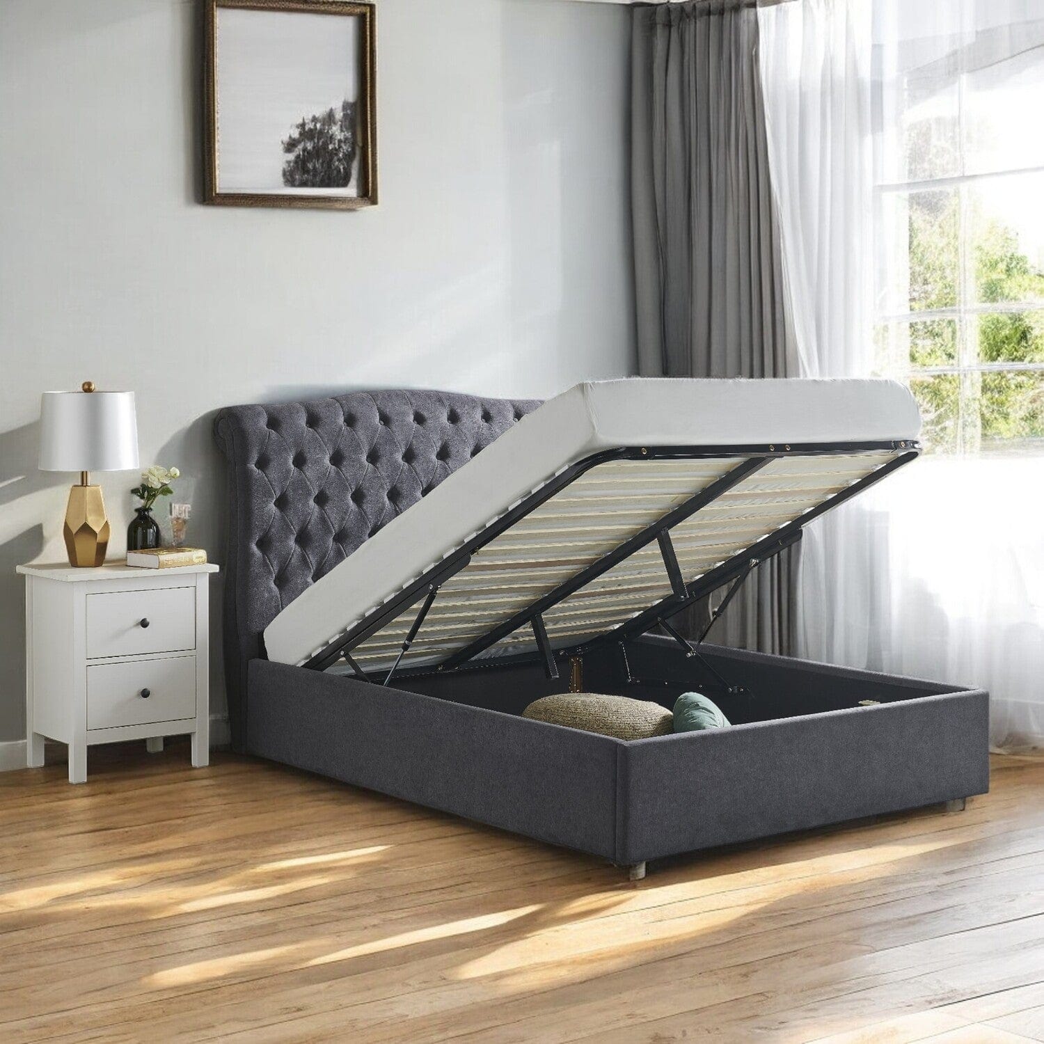 Gawsworth Upholstered Ottoman Storage Bed Frame