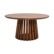 Glenariff Wooden Slatted Round Coffee Table