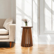 Glenariff Wooden Slatted Side Table