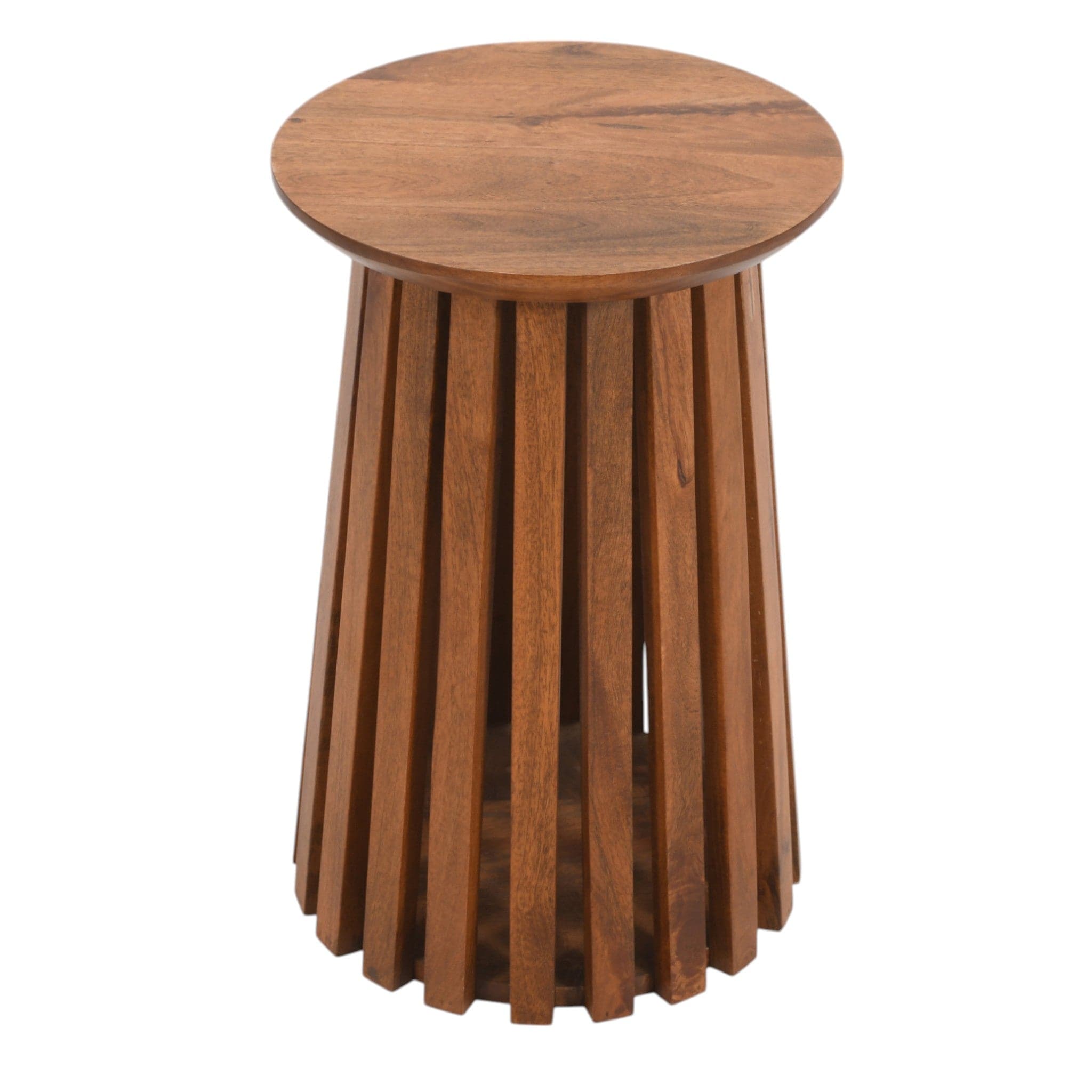 Glenariff Wooden Slatted Side Table