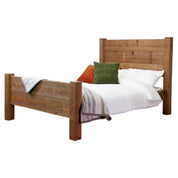 Glencoe Solid Rustic Oak Wooden Bed Frame
