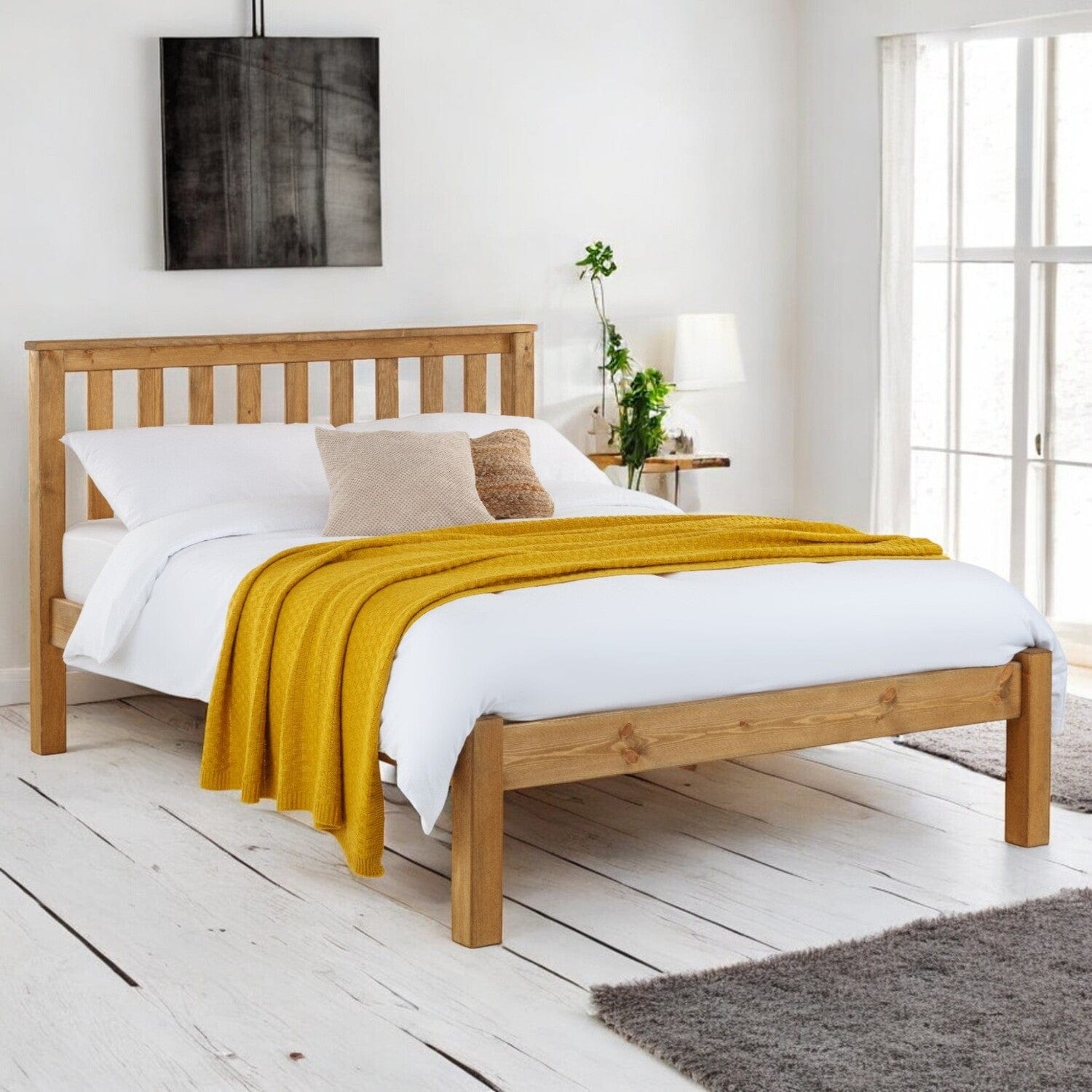  Double 4ft6 - 135x190cm Golspie English Oak Wooden Bed Frame