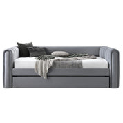 Grey Goostrey Upholstered Day Bed with Trundle
