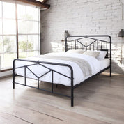 Black / Single 3ft - 90x190cm Greenwich Metal Bed Frame