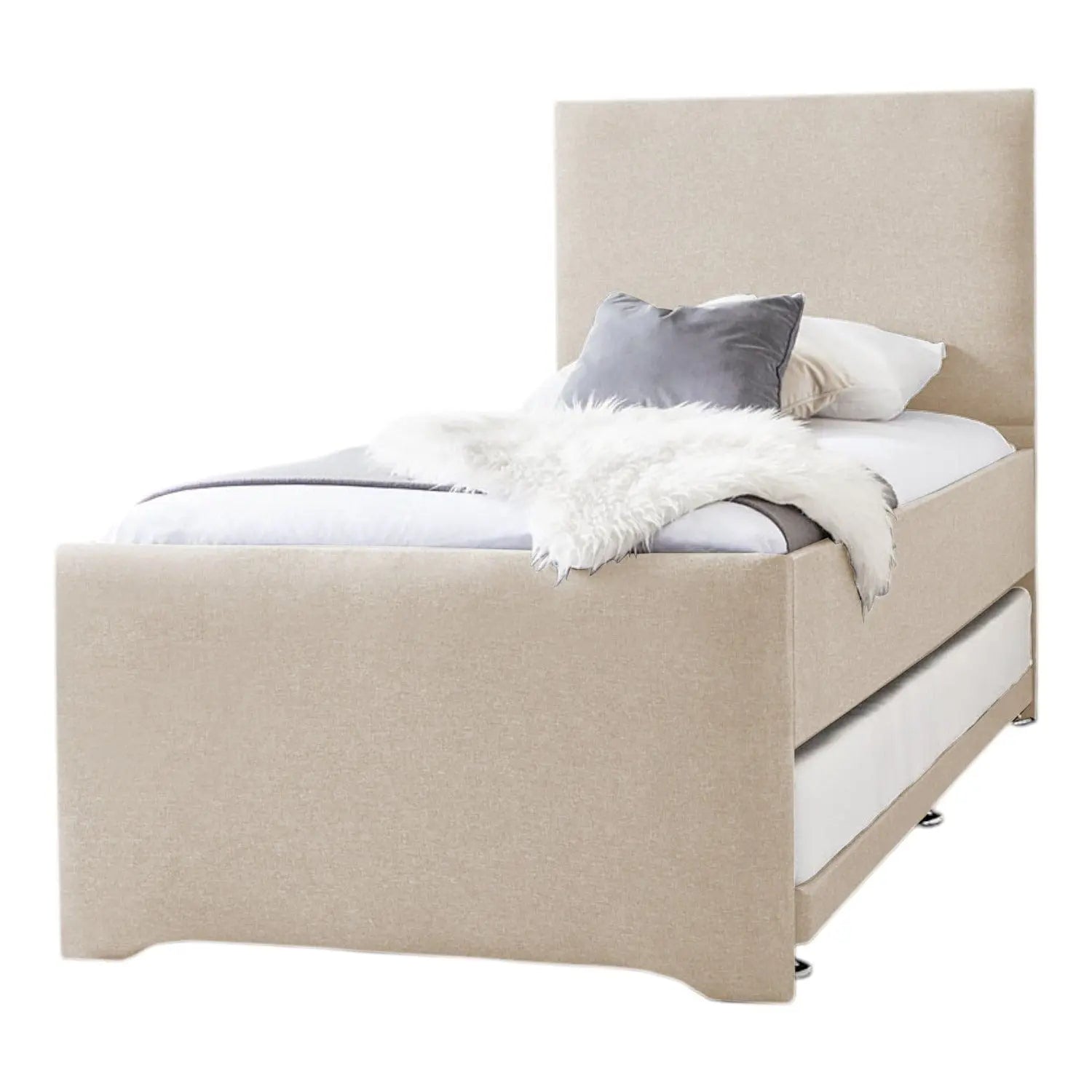 Gwbert Upholstered Guest Bed With Trundle - OAT Home