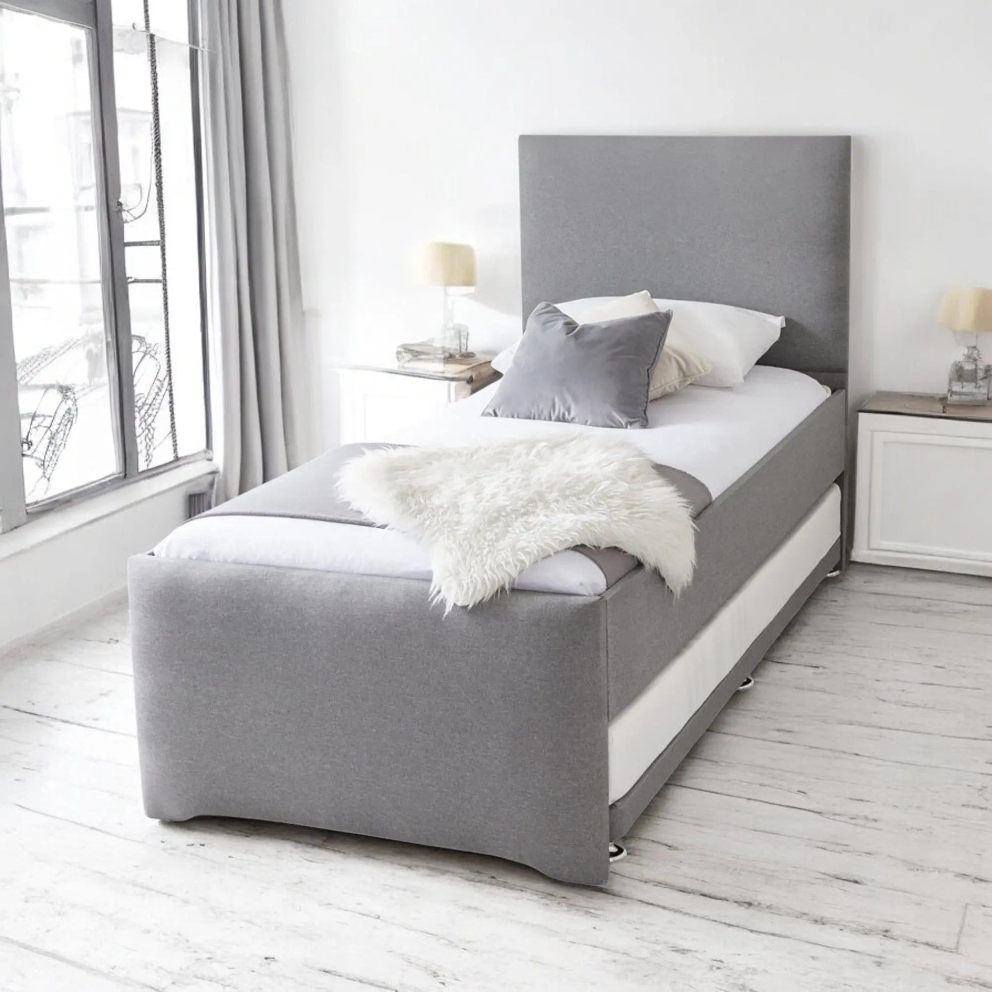 Gwbert Upholstered Guest Bed With Trundle - OAT Home