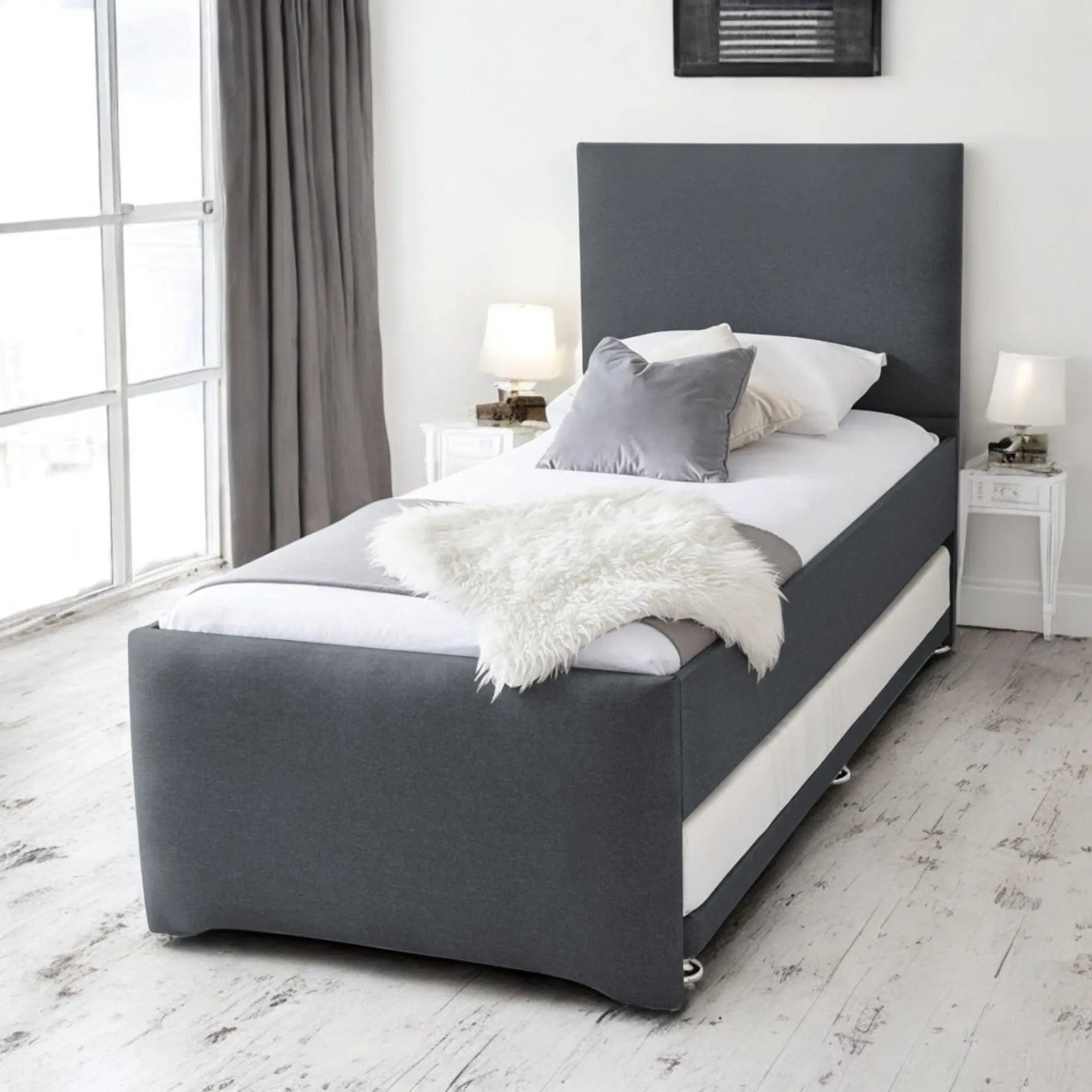 Gwbert Upholstered Guest Bed With Trundle - OAT Home