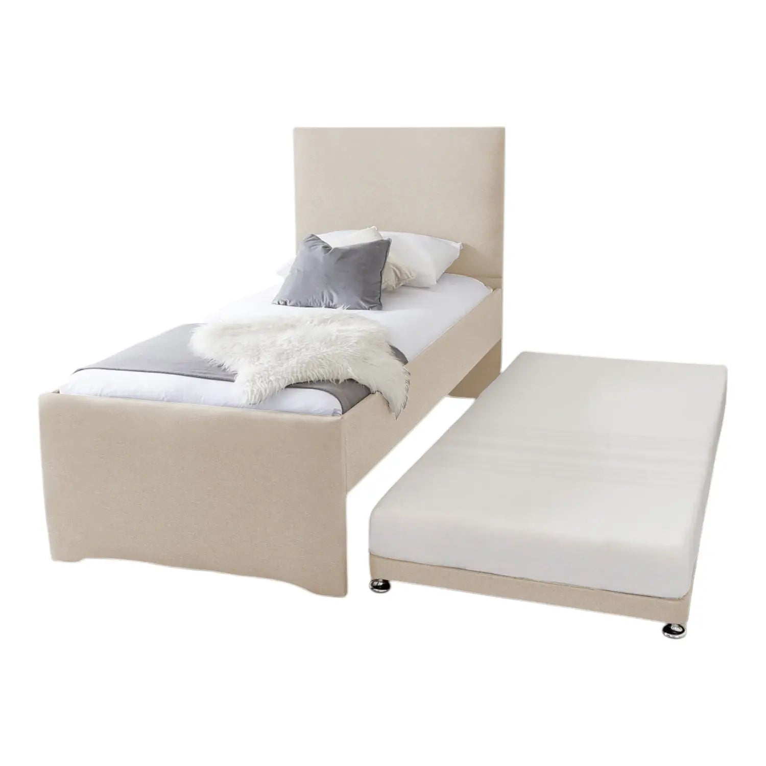 Gwbert Upholstered Guest Bed With Trundle - OAT Home