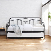 Hackney Metal Day Bed With Trundle