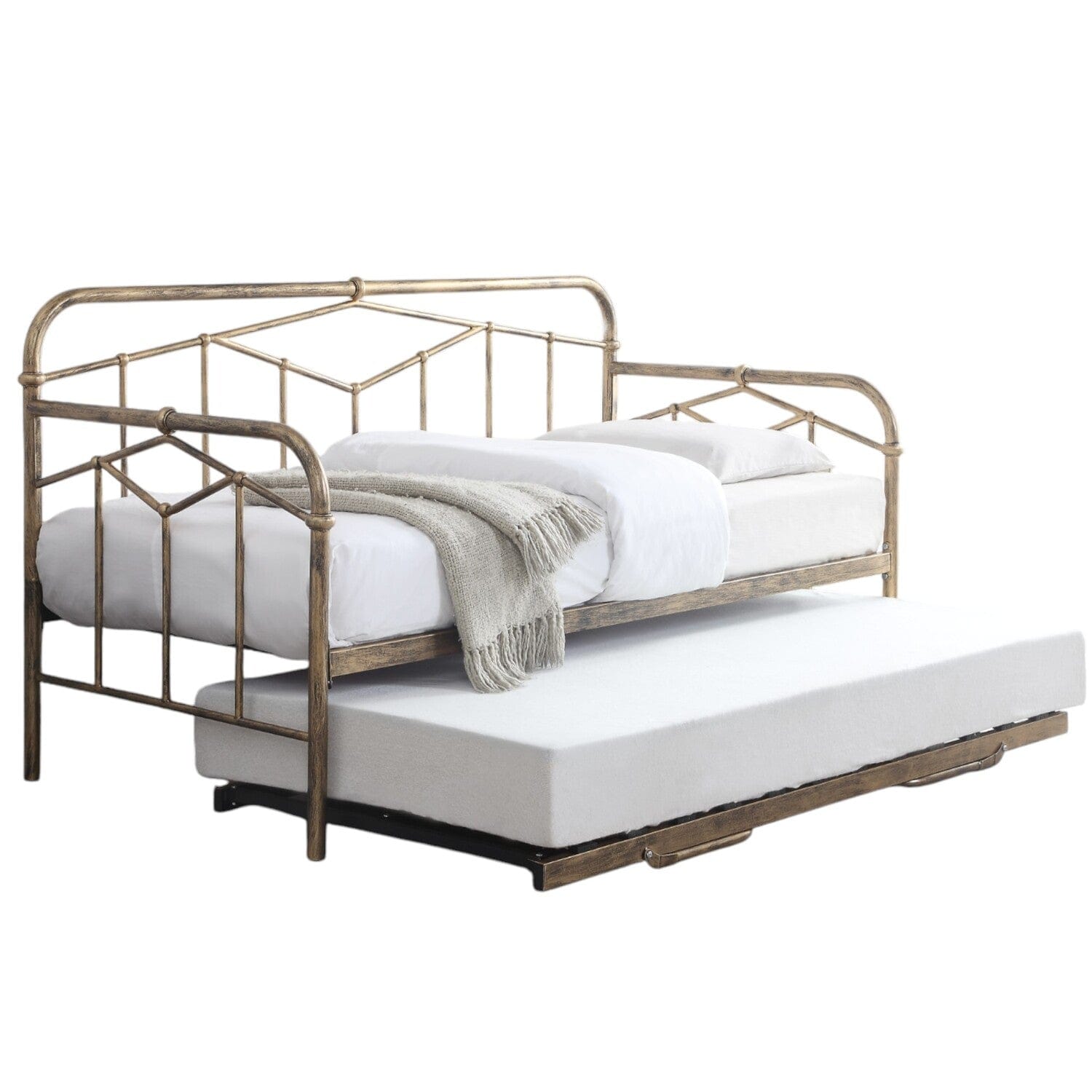 Hackney Metal Day Bed With Trundle