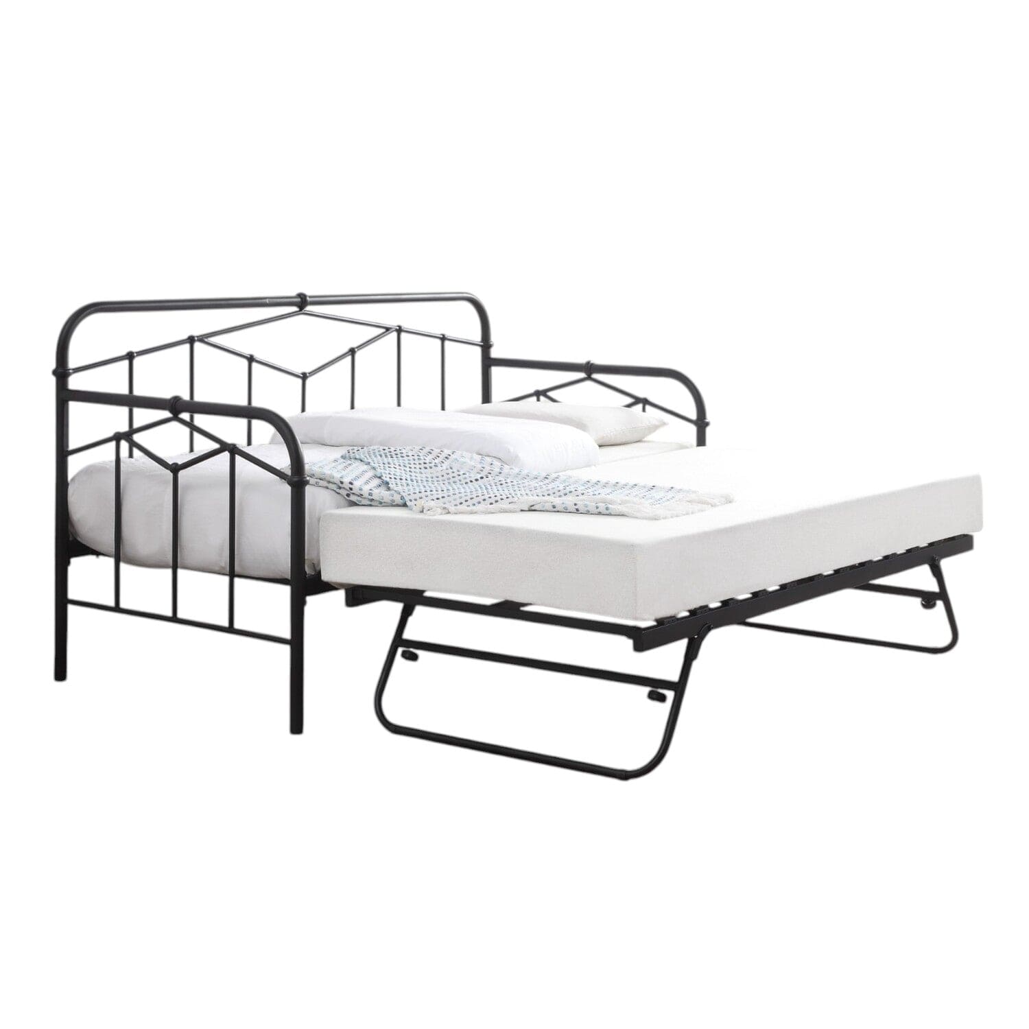 Hackney Metal Day Bed With Trundle