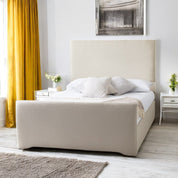 Harlech Plain Modern Fabric Upholstered Bed Frame