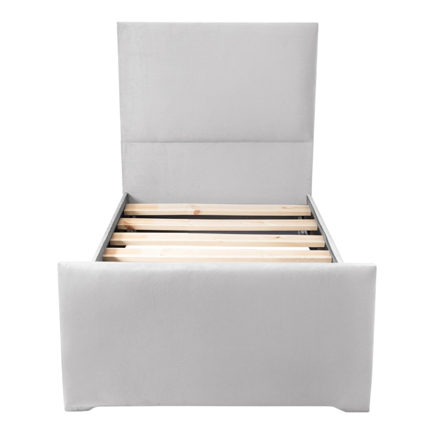 Harlech Plain Modern Fabric Upholstered Bed Frame