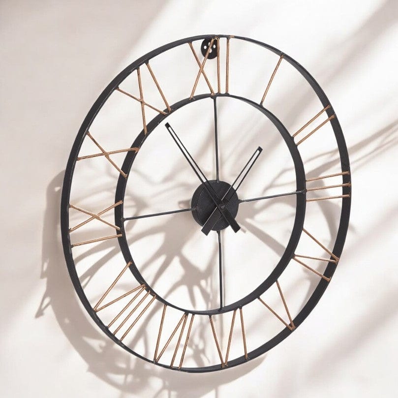 Harrogate Industrial 66cm Metal Skeleton Wall Clock
