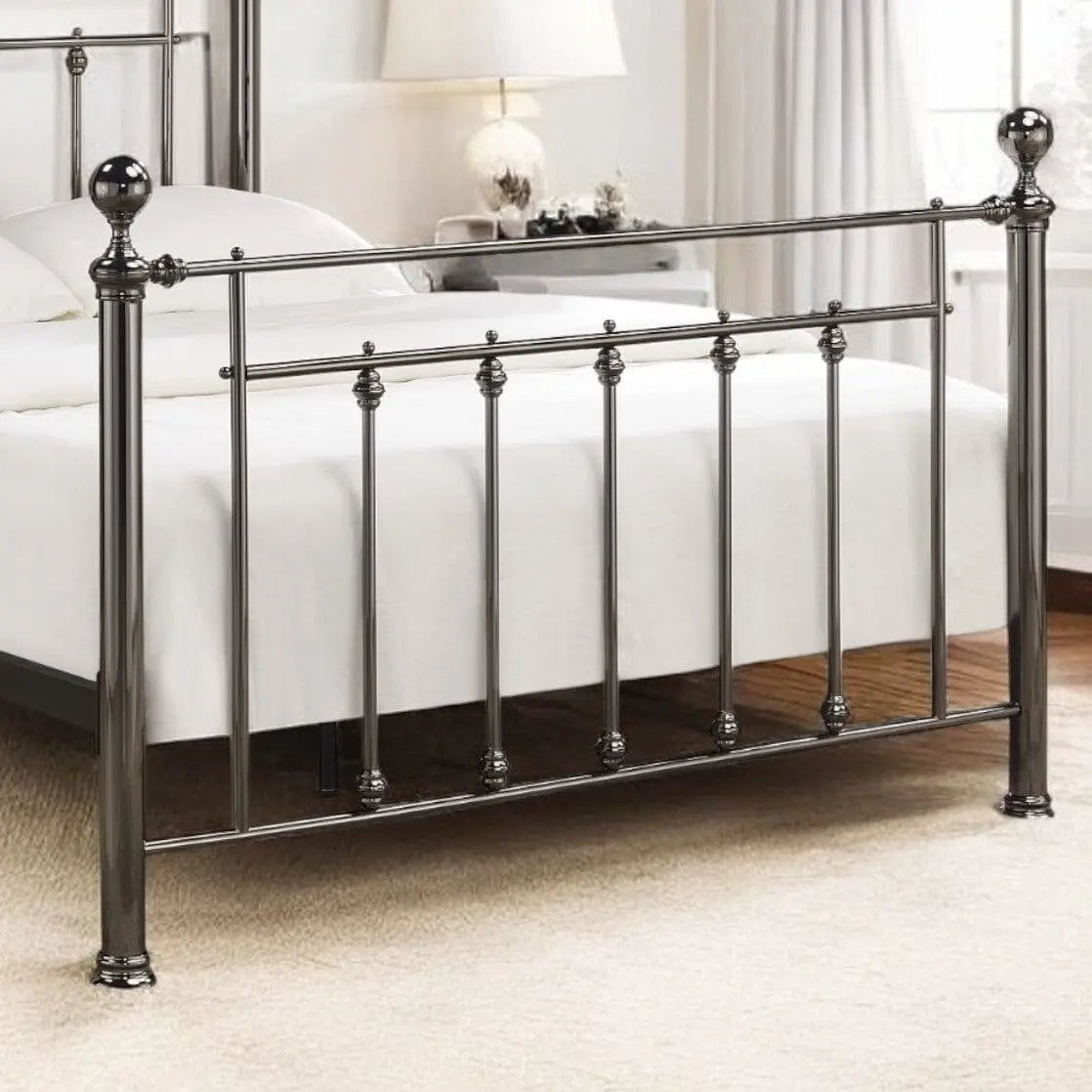 Islington Black Chrome Metal Bed Frame