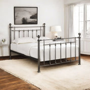 Black Chrome / Double 4ft6 - 135x190cm Islington Black Chrome Metal Bed Frame