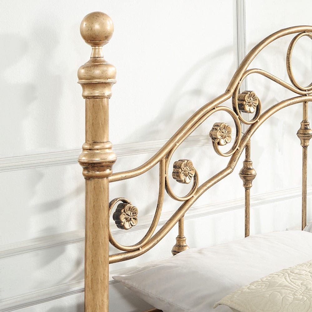 Kensington Antique Brass Effect Metal Bed Frame