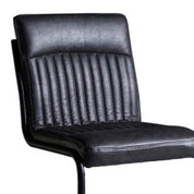Kildare Charcoal Faux Leather Dining Chair Set of 2
