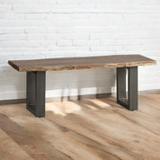 Killarney 125cm Medium Wooden Live Edge Dining Bench