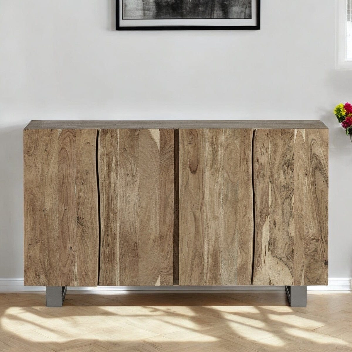 Killarney Wooden Live Edge 2 Doors 150cm Sideboard