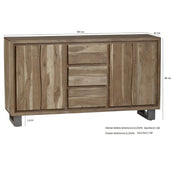 Killarney Wooden Live Edge Extra Large 160cm  Sideboard