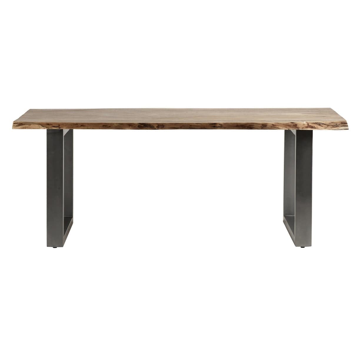 Killarney Wooden Live Edge & Metal Legs 200cm Dining Table