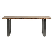Killarney Wooden Live Edge & Metal Legs 200cm Dining Table