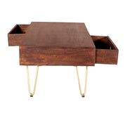 Limerick Wooden Dark Gold 1 Drawer Coffee Table