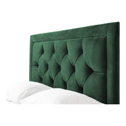 Llanberis Tufted Headboard with Border Fabric Upholstered Bed Frame