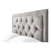 Llanberis Tufted Headboard with Border Fabric Upholstered Bed Frame