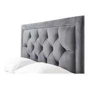 Llanberis Tufted Headboard with Border Fabric Upholstered Bed Frame