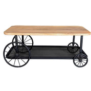 Longford Industrial Metal & Wood Coffee Table
