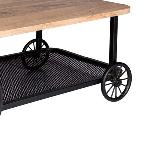 Longford Industrial Metal & Wood Coffee Table