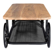 Longford Industrial Metal & Wood Coffee Table